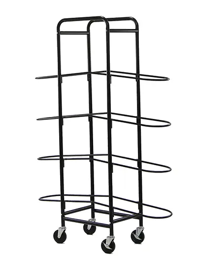 4-Tier Tilt Mesh Ball Cart