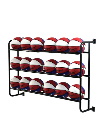 Wandmontierter Ballregal