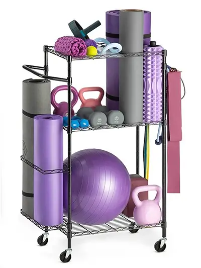 Yoga Mat Storage Trolley